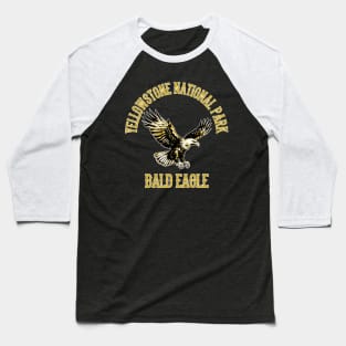 Vintage Bald Eagle Yellowstone National Park Baseball T-Shirt
